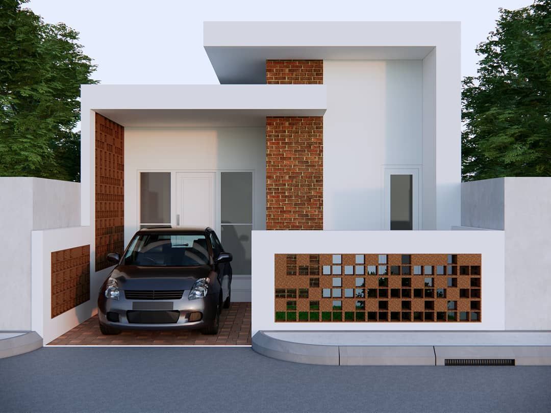 rumah minimalis dengan beton